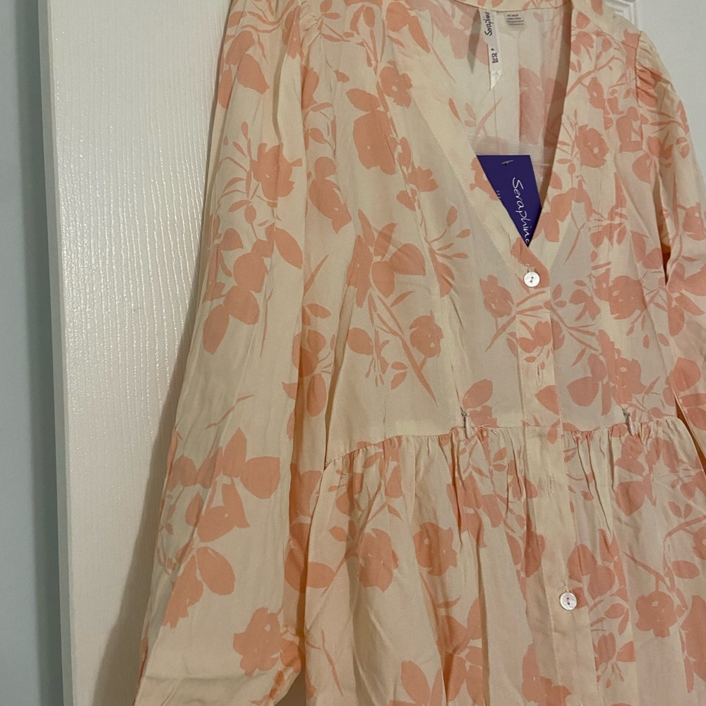 NWT Seraphine Maternity nightie blush colored size 4 US